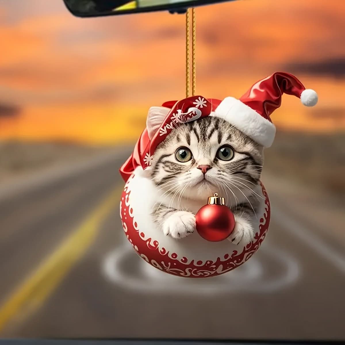 Advent Calendar Cat Charms in Vintage Acrylic for 24 Days