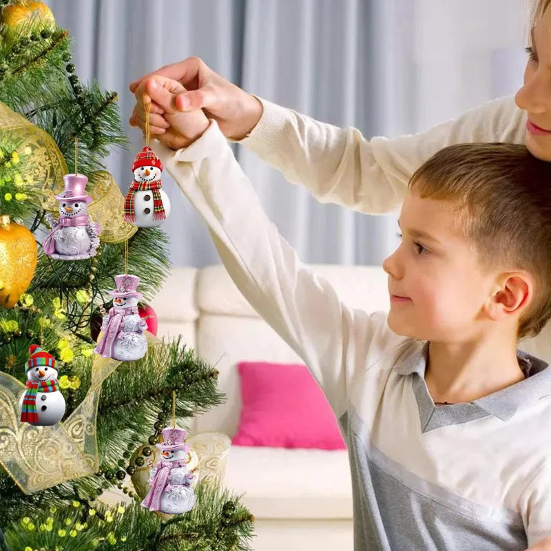 Advent Calendar Snowman Ornaments with 24 Surprises