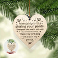 Christmas Decorations Wooden Pendants in a Set of Three