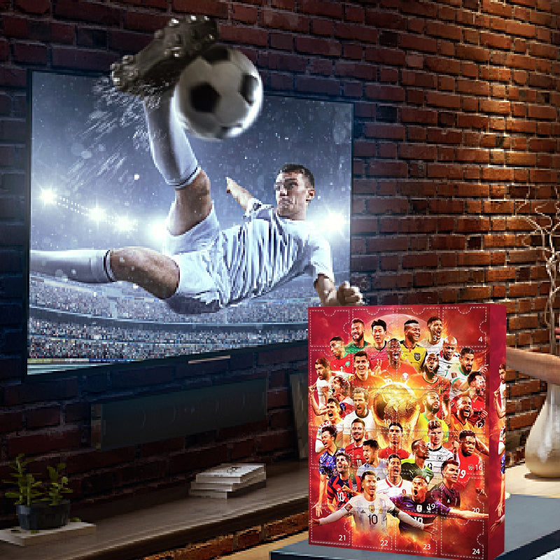 Advent Calendar Football with 24 Surprise Boxes for Fans