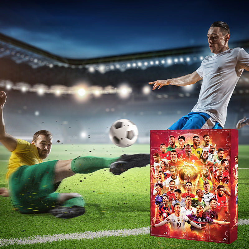 Advent Calendar Football with 24 Surprise Boxes for Fans
