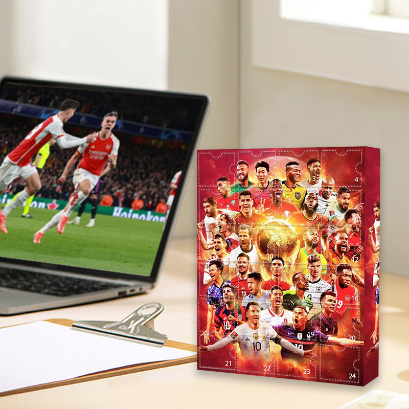 Advent Calendar Football with 24 Surprise Boxes for Fans