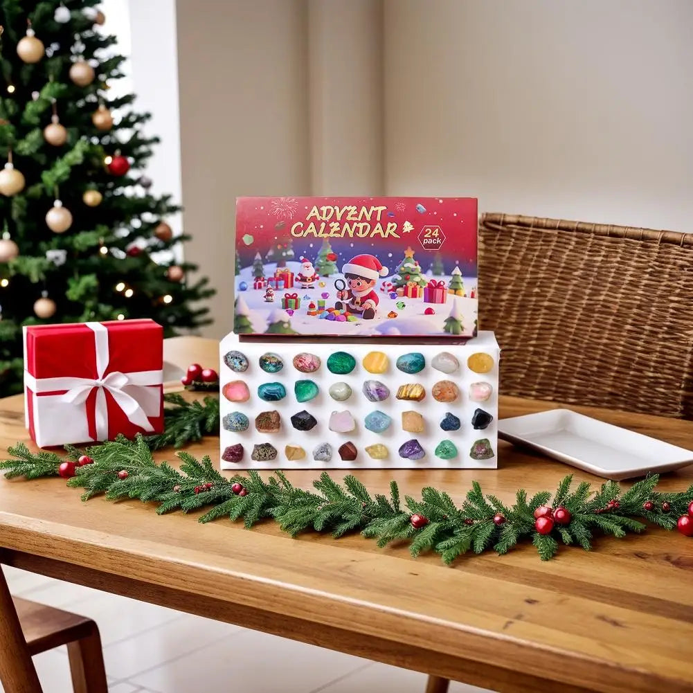 Advent Calendar Crystals as a Discovery Kit in Three Sets