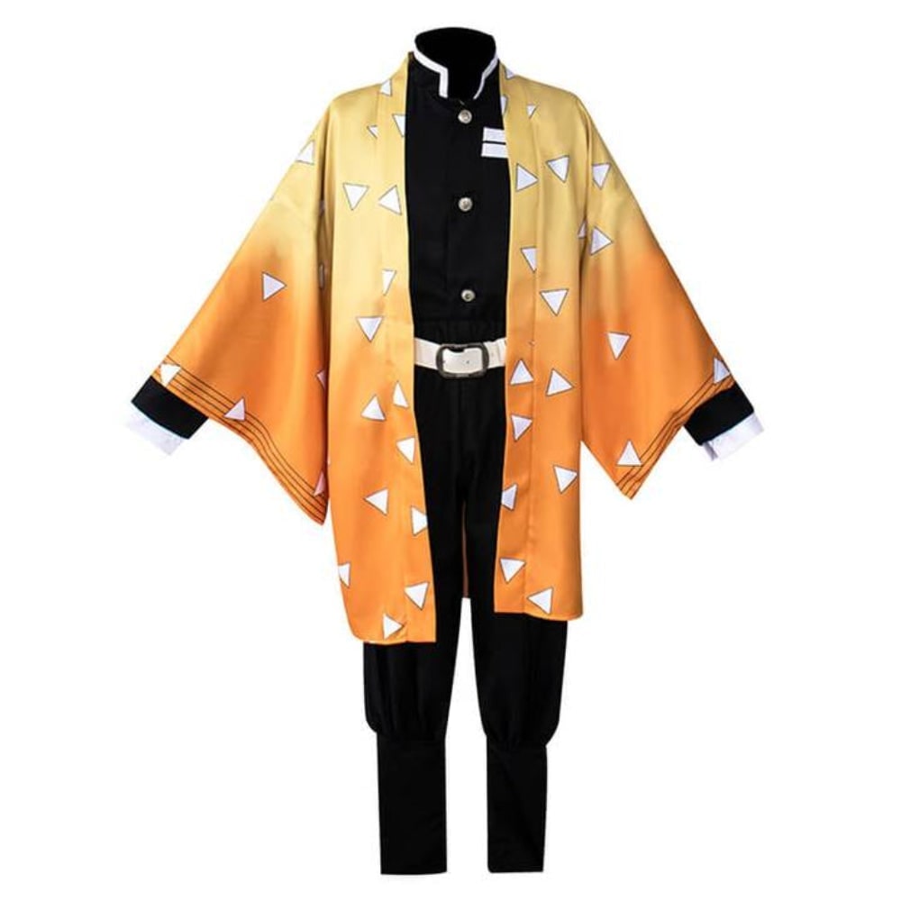 Halloween Costumes for Kids with Anime Cosplay Demon Jacket Cropped Pants and Leg Wraps