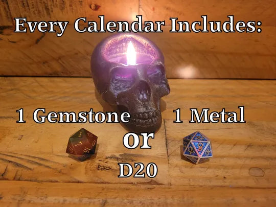 Advent Calendar Dice with a Polyhedral Set for 24 Days