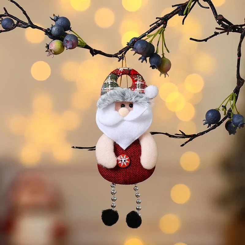 Christmas Decorations Fabric Ornaments in Four Characters to Hang