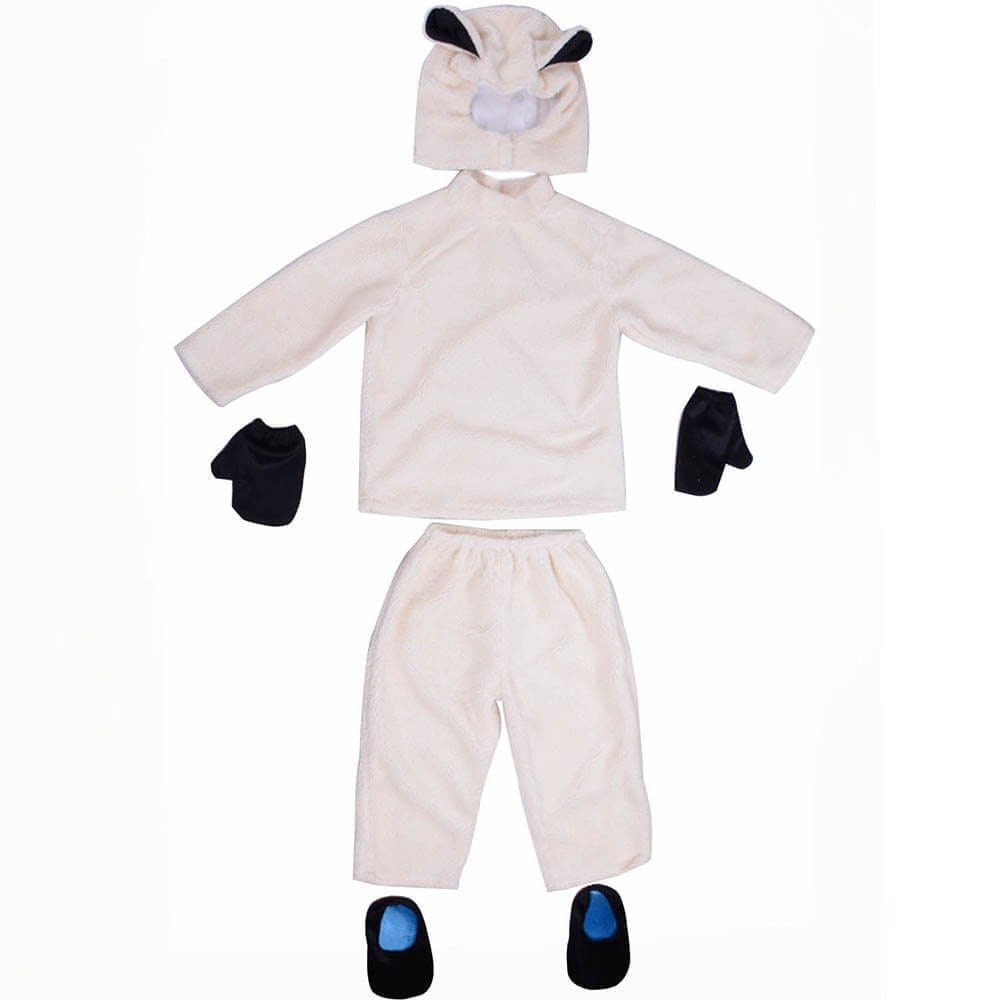 Animal Halloween Costume for Kids with Plush Hood and Sherpa Fleece Pants