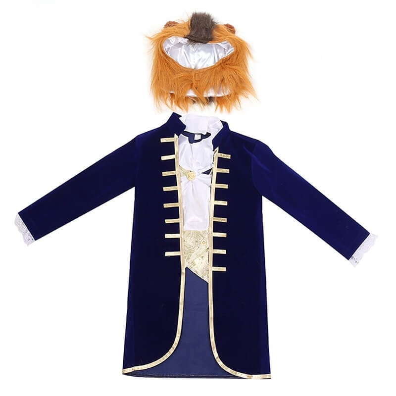 Animal Halloween Costume for Kids with Plush Hood and Sherpa Fleece Pants