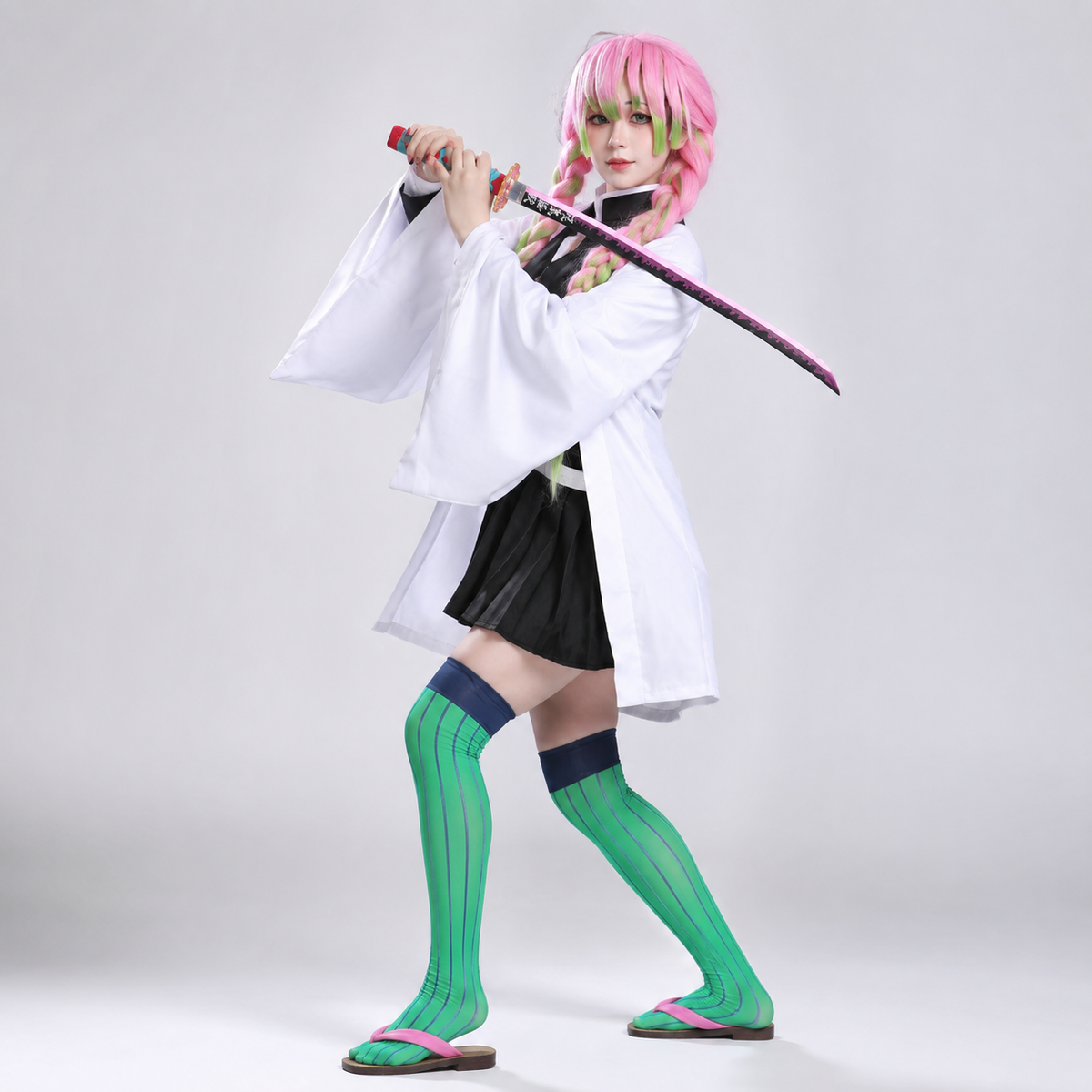 Cosplay Costume Anime Haori Jacket Set with Wide Leg Wraps in Six Colourways