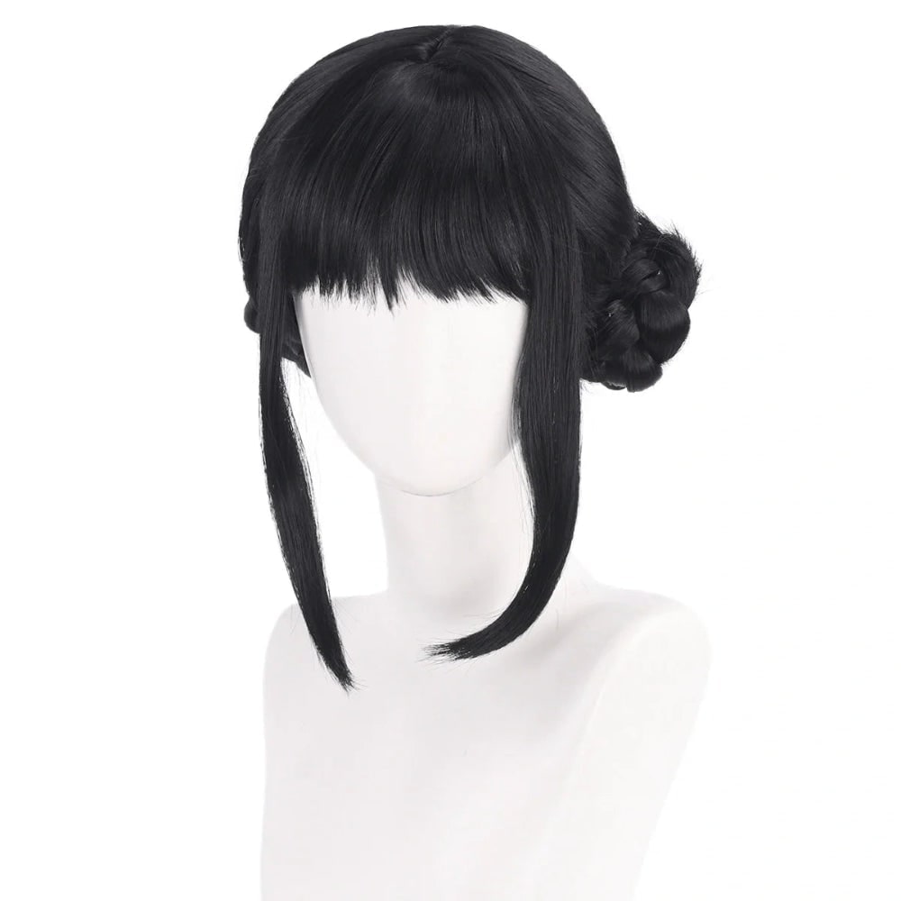 Cosplay Wigs and Stage Costume Set with Sequined Crop Top Pleated Skirt and Shoulder Armour