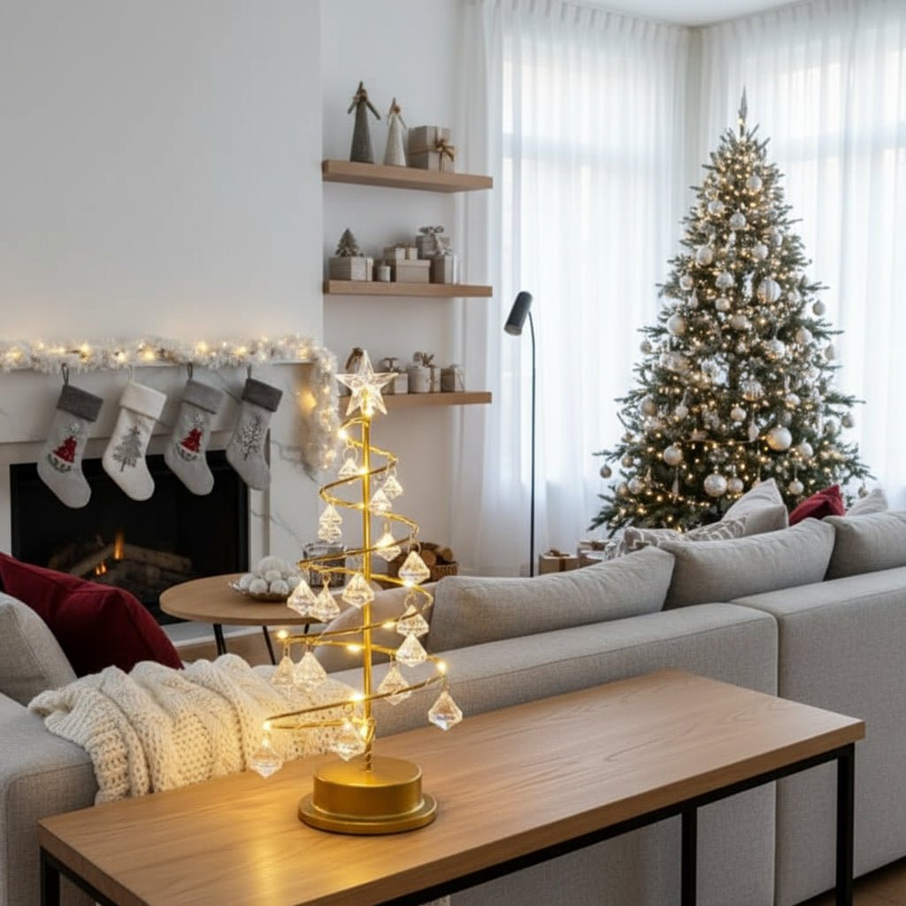 Christmas Lights Acrylic Crystal Tree Ready in Seconds
