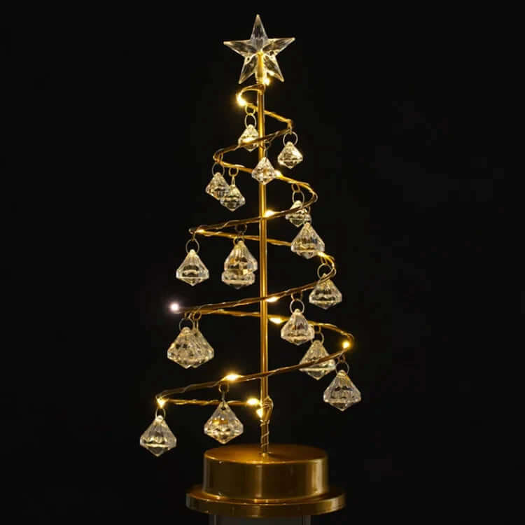 Christmas Lights Acrylic Crystal Tree Ready in Seconds