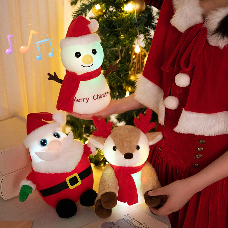 Christmas Lights Plush Doll that Moves in Six Versions
