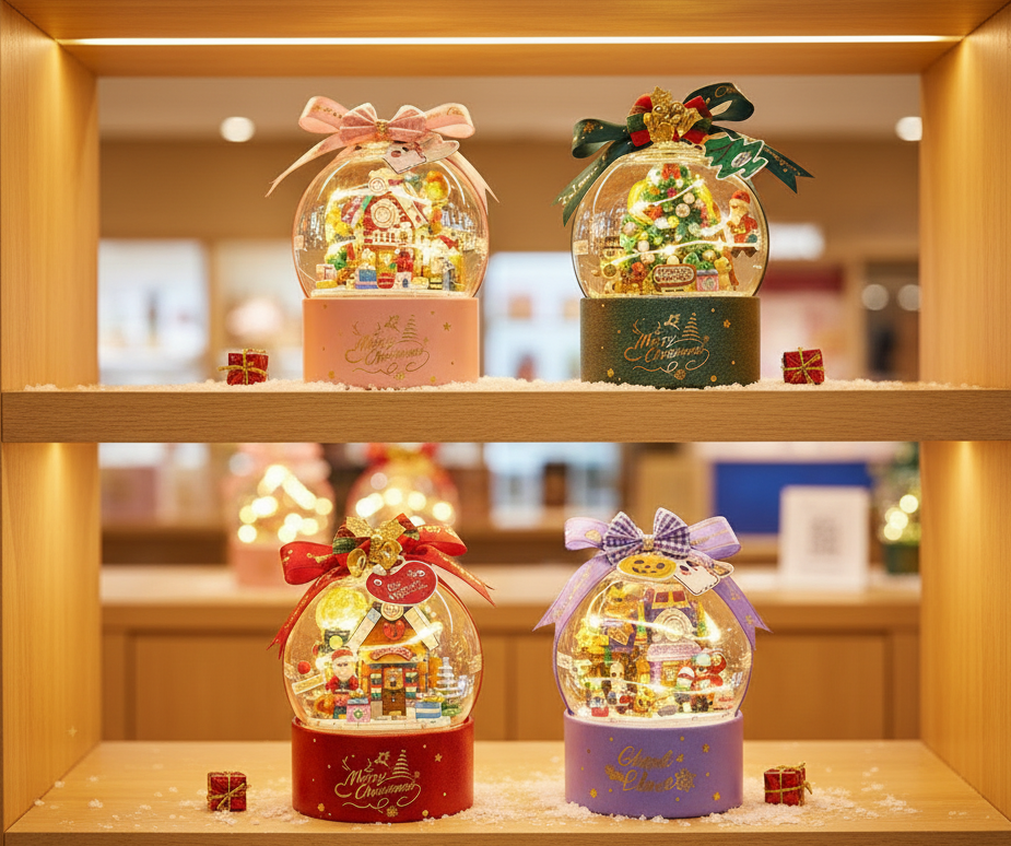 Christmas Lights Brick Build Tree Kit in Four Colours with a Box