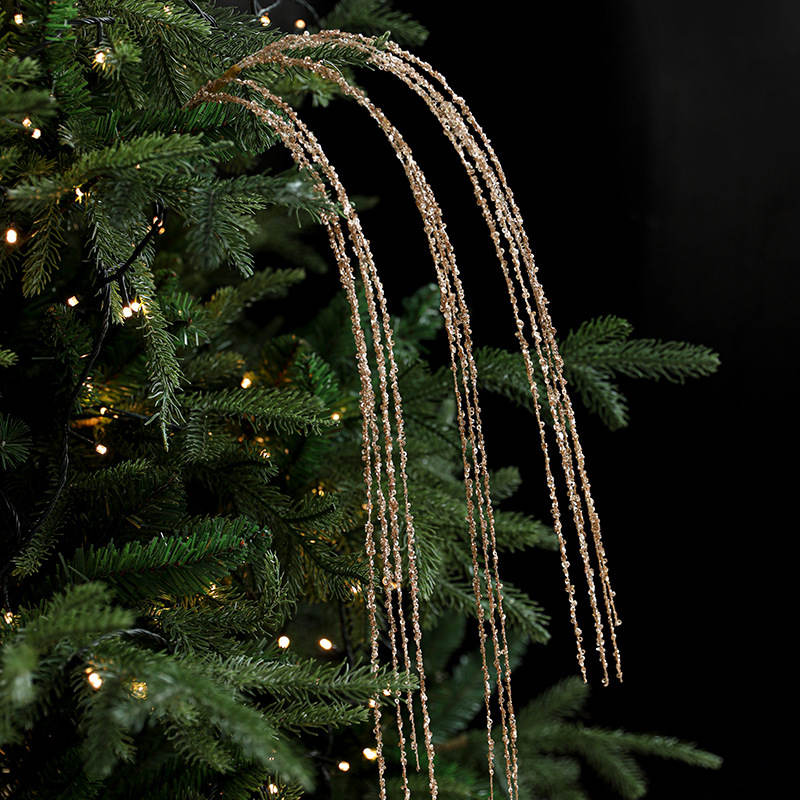 Christmas Decorations Branch Picks Sequinned in Six Colours