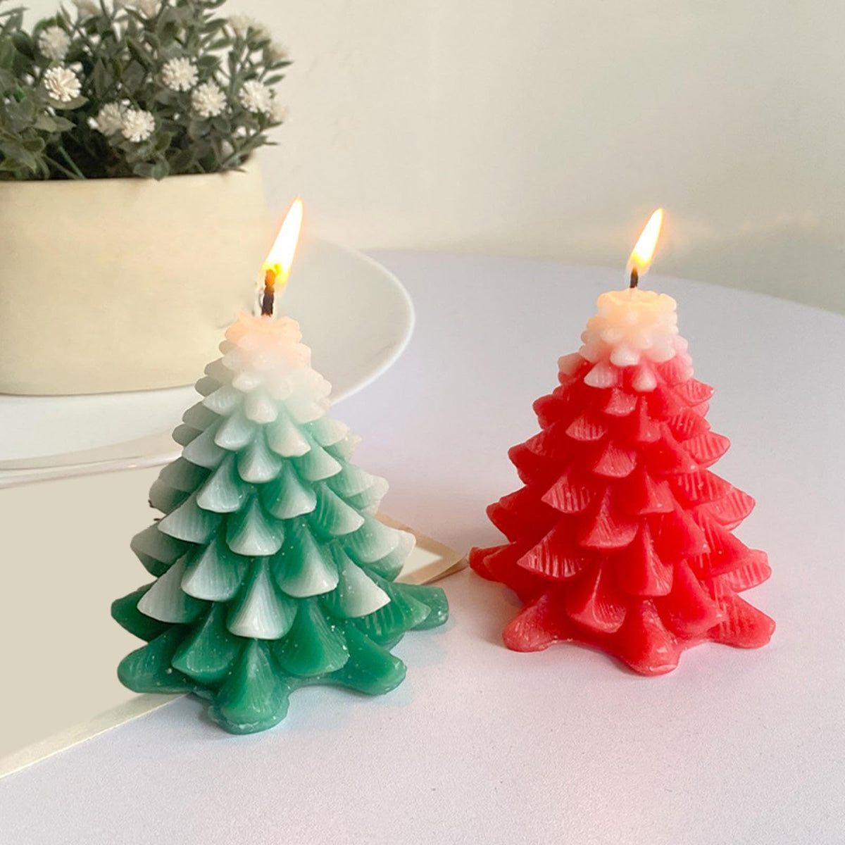 Christmas Ornaments Silicone Mould 3D for Resin Candles and Soap