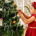 Christmas Decorations Candy Cane Ornaments 18 Clear Acrylic Pieces