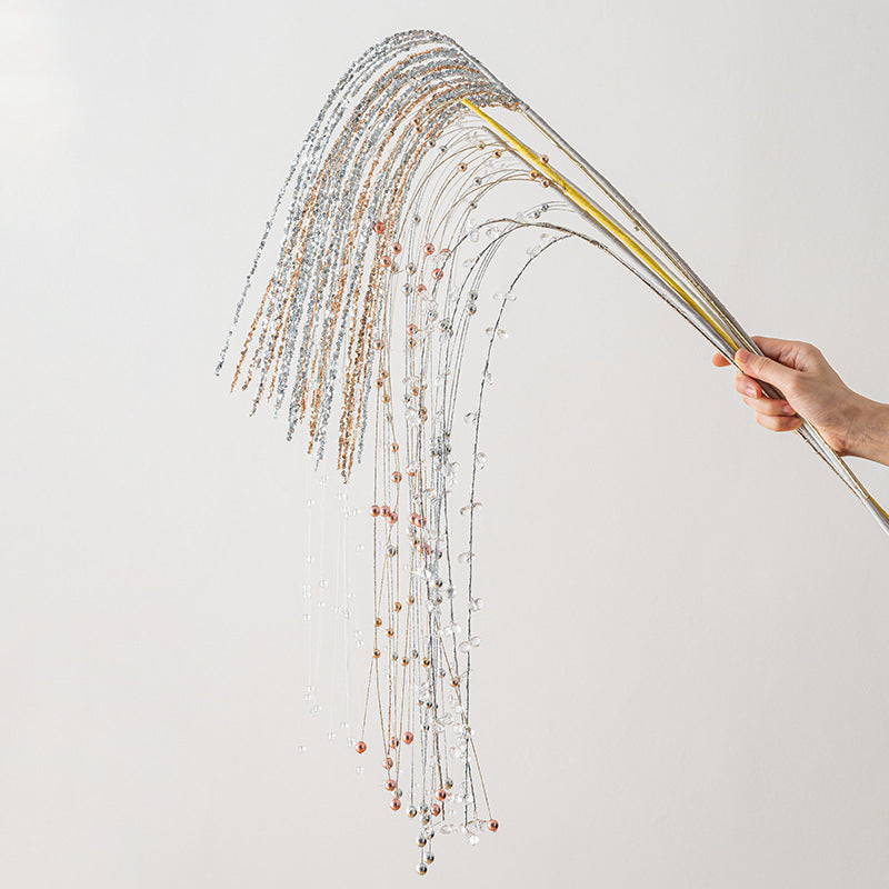 Christmas Decorations Branch Picks Sequinned in Six Colours
