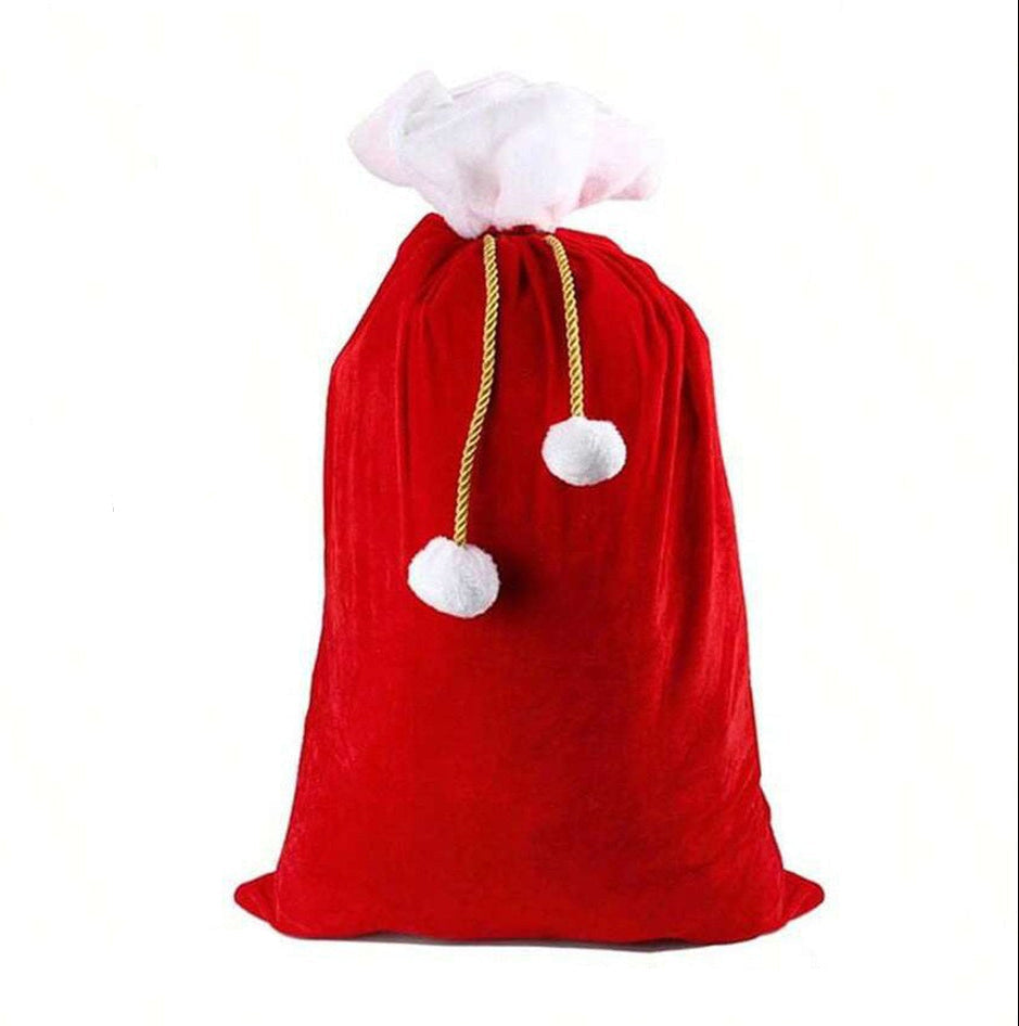 Christmas Gift Bag Velvet Sack Extra Large with a Drawstring