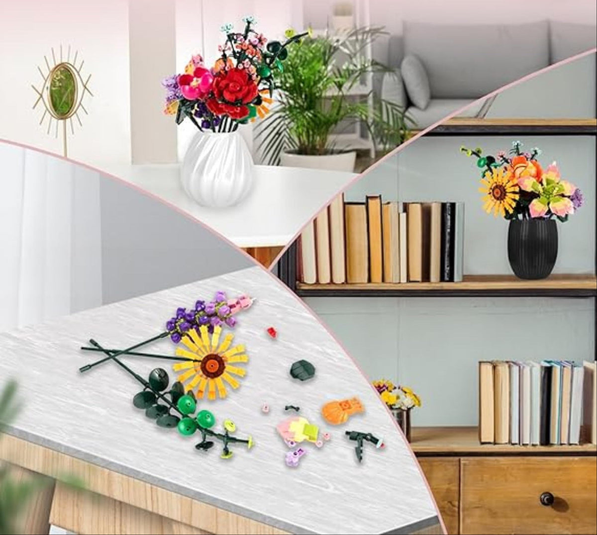 Advent Calendar Building Blocks that Build a Flower Bouquet