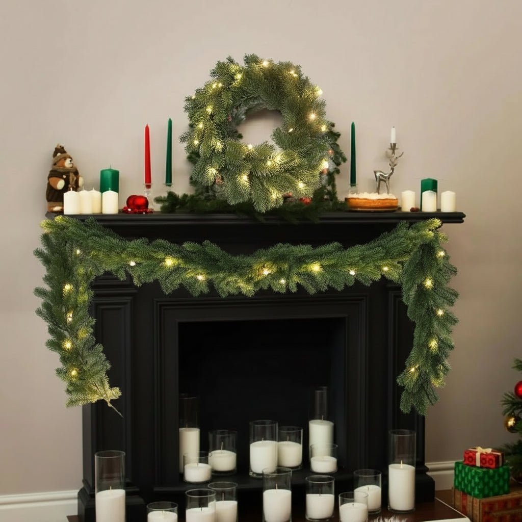 Christmas Garland 190 cm Artificial Pine with a Warm White LED String