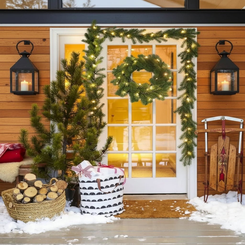 Christmas Garland 190 cm Artificial Pine with a Warm White LED String