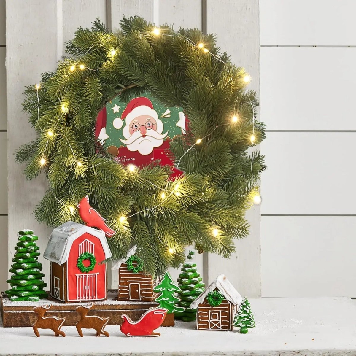 Christmas Garland 190 cm Artificial Pine with a Warm White LED String