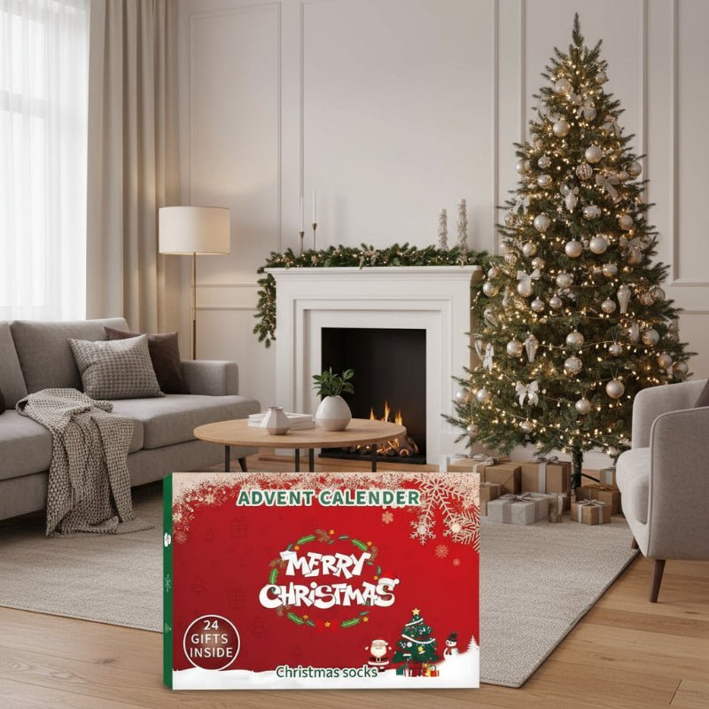 Advent Calendar Socks with 24 Pairs for Adults to Wear
