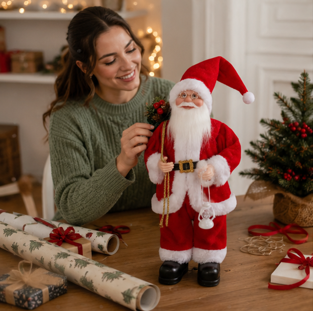 Christmas Decorations Santa Figure 30 cm in Five Colourways