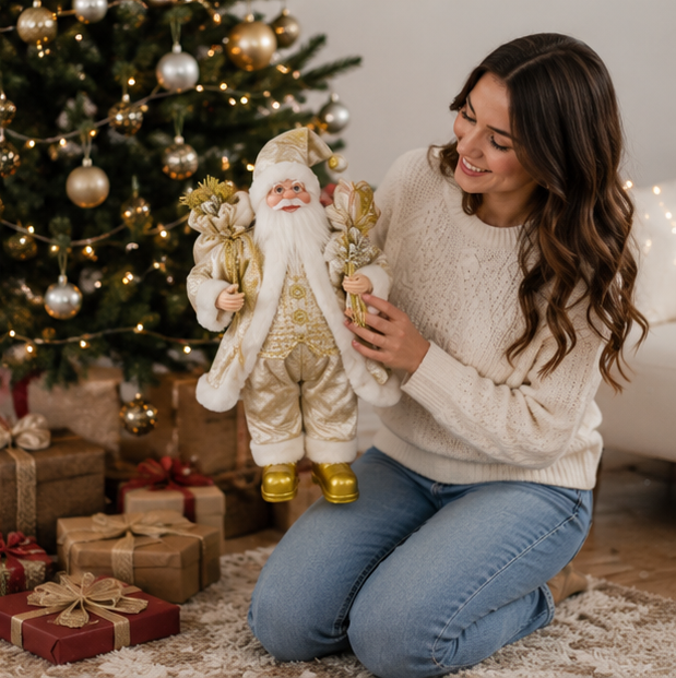 Christmas Decorations Santa Figure 30 cm in Five Colourways