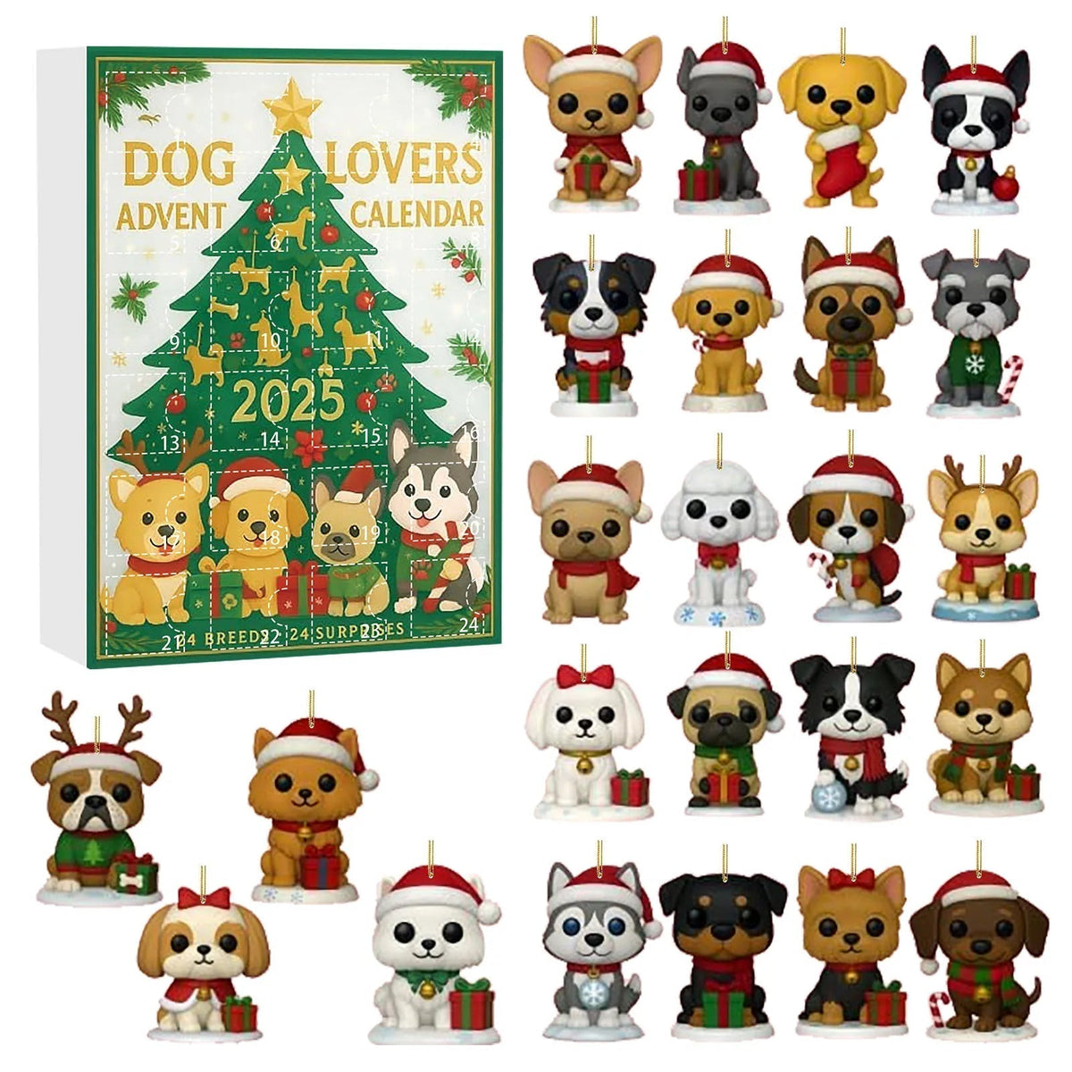 Advent Calendar for Dog Lovers with a Daily Surprise