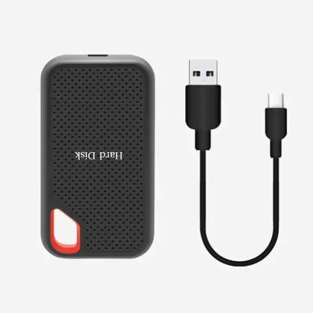 External Solid State Drive Portable SSD with Lanyard Loop and USB-C for PC and Laptop
