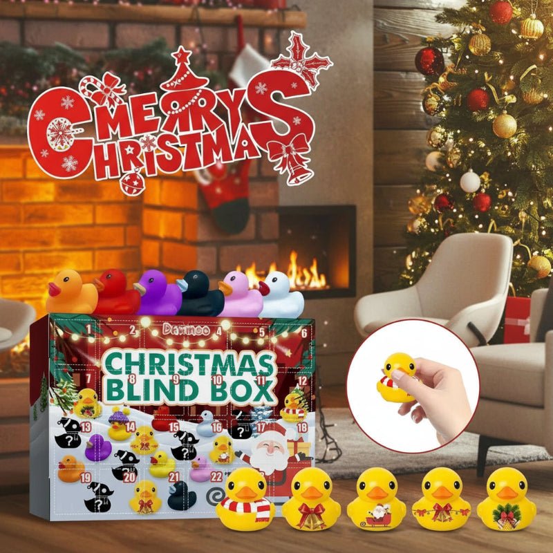 Advent Calendar Squeaky Ducks with 24 Designs for Bath Time