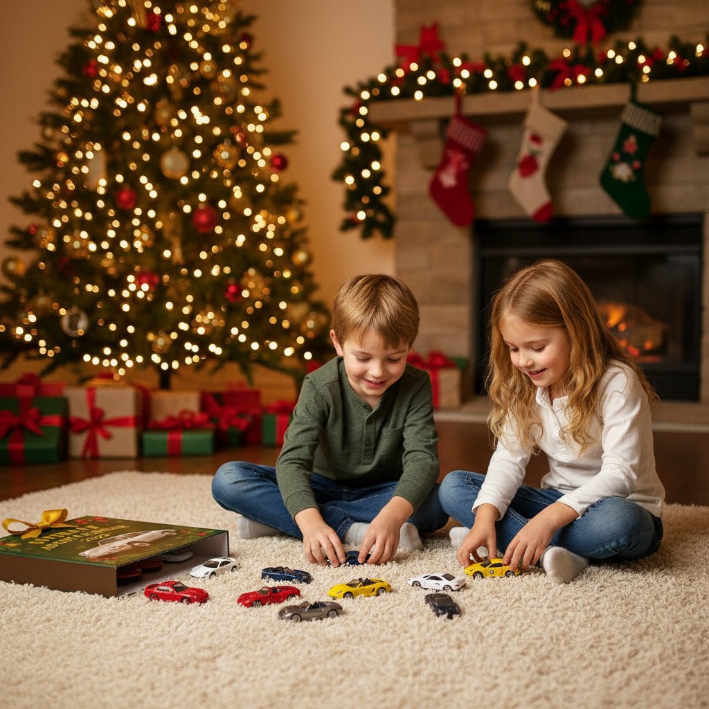 Advent Calendar Supercars with 24 Precise Miniature Models
