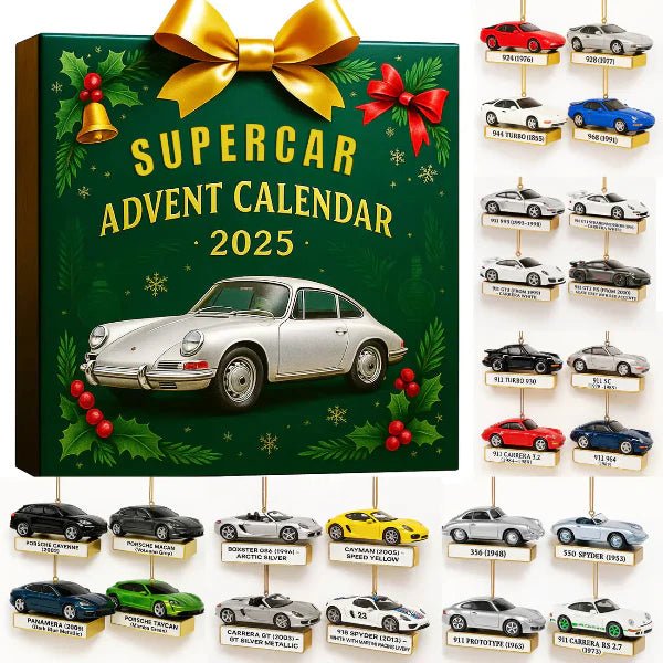 Advent Calendar Supercars with 24 Precise Miniature Models