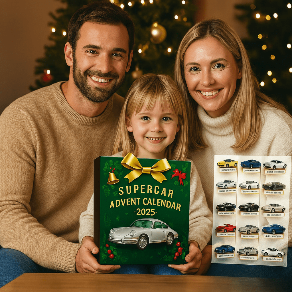 Advent Calendar Supercars with 24 Precise Miniature Models