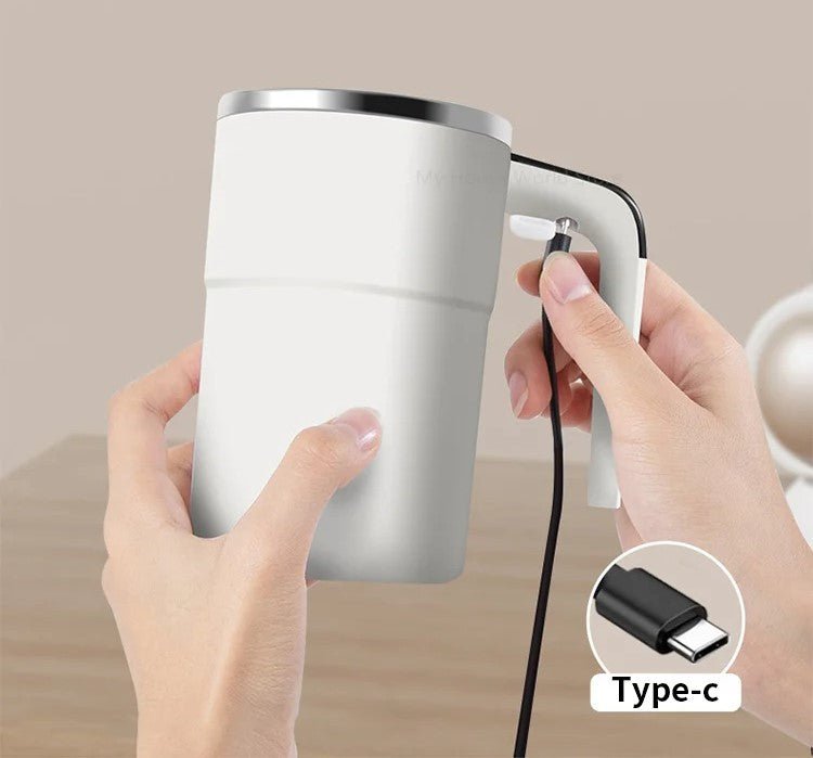 Self Stirring Mug Portable Travel Cup with Digital Temperature Display