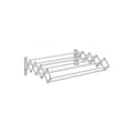 Wall Mounted Airer Expandable Accordion Drying Rack with 9 Steel Rods