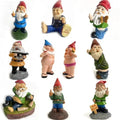 Christmas Ornaments Gnome Statues in Resin with 26 Designs