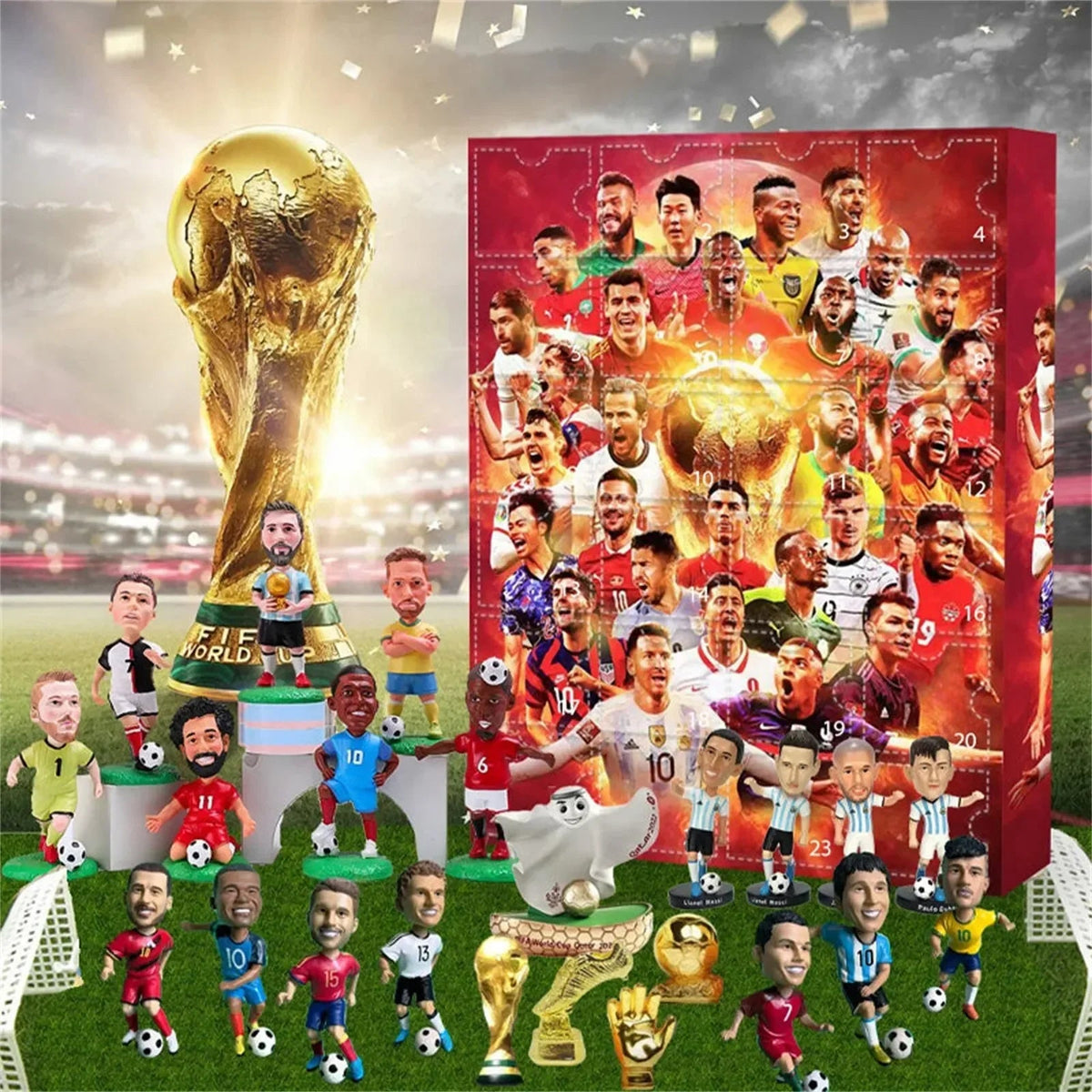 Advent Calendar Football Themed 24 Day Countdown in ABS for Ages 3 and Up