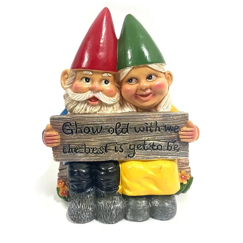 Christmas Ornaments Gnome Statues in Resin with 26 Designs