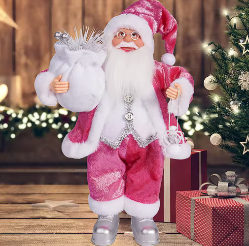 Christmas Decorations Santa Figure 30 cm in Five Colourways
