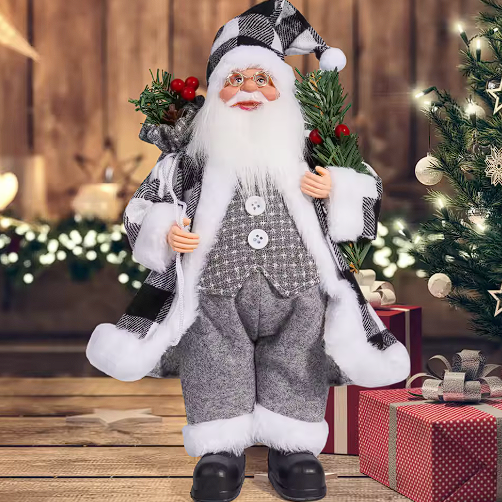 Christmas Decorations Santa Figure 30 cm in Five Colourways
