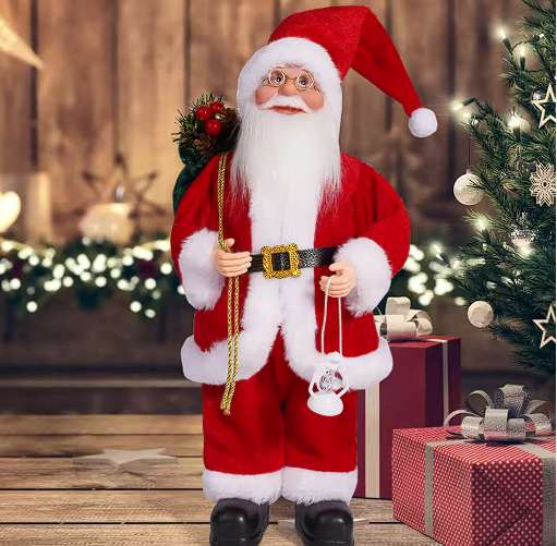 Christmas Decorations Santa Figure 30 cm in Five Colourways