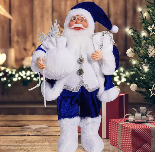 Christmas Decorations Santa Figure 30 cm in Five Colourways