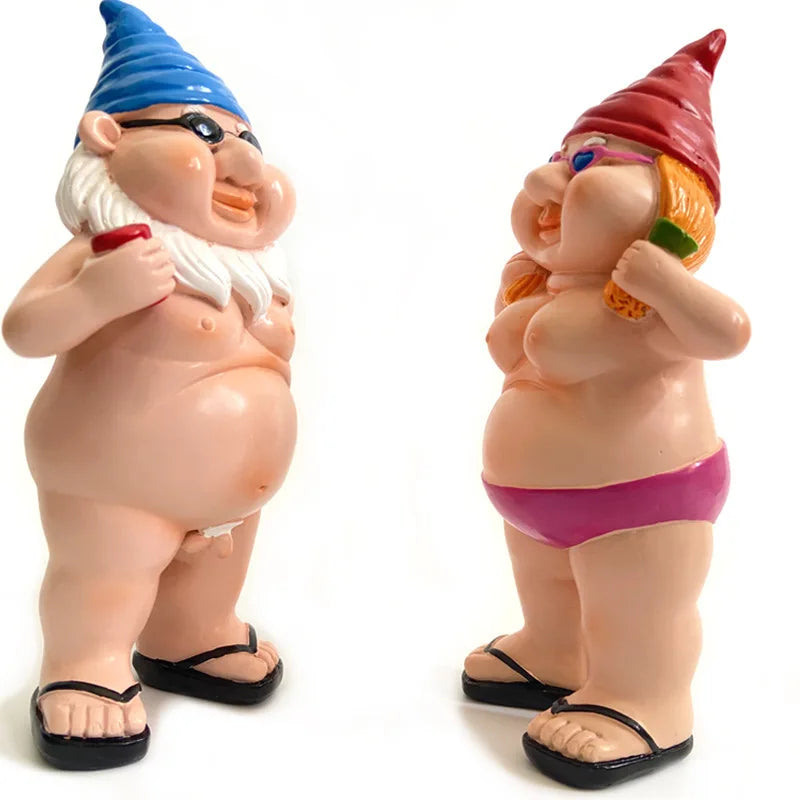 Christmas Ornaments Gnome Statues in Resin with 26 Designs