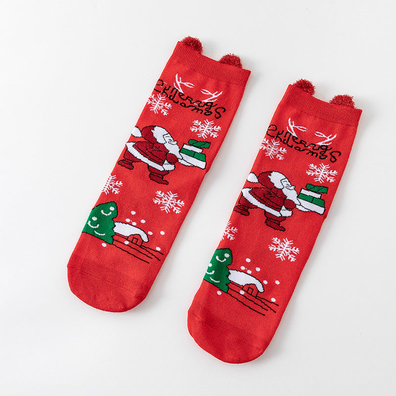 Christmas Decorations Sock Ornaments in Cotton with Nine Designs