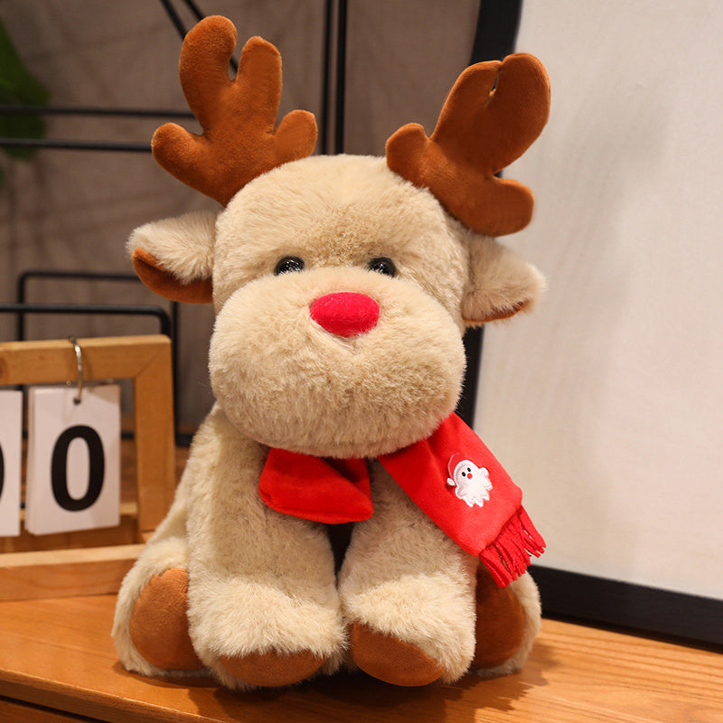 Christmas Decorations Plush Dolls in Five Characters to Cuddle