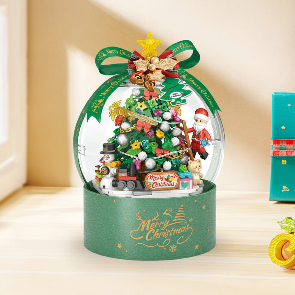 Christmas Lights Brick Build Tree Kit in Four Colours with a Box