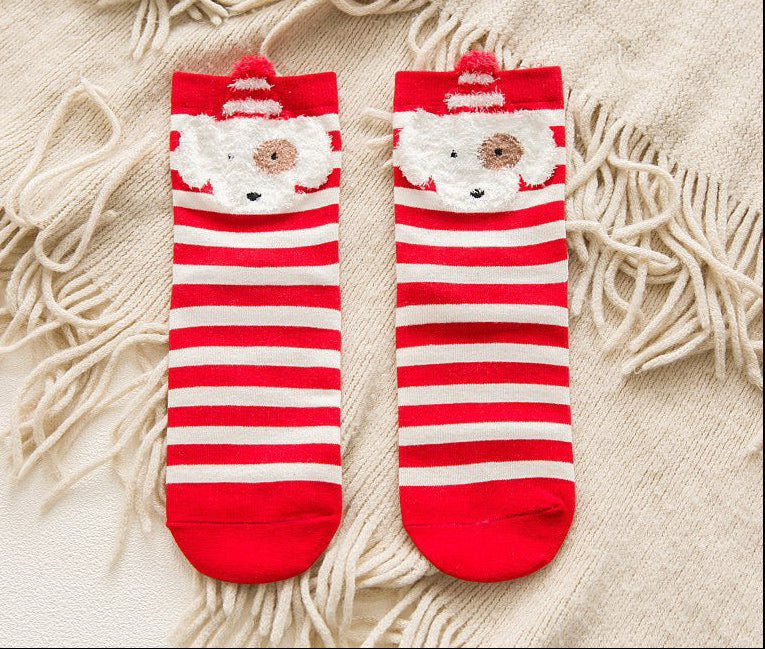 Christmas Decorations Sock Ornaments in Cotton with Nine Designs